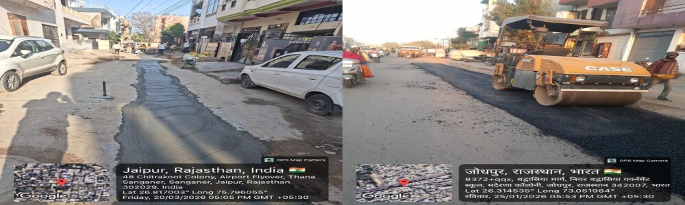 सड़क सुरक्षा की दिशा में बड़ा कदम: मुख्यमंत्री भजनलाल शर्मा के निर्देश पर 1000 से ज्यादा रोड कट्स की मरम्मत