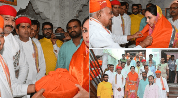 उपमुख्यमंत्री दिया कुमारी ने नाथद्वारा में किए प्रभु श्रीनाथजी के दर्शन, प्रदेश की खुशहाली की कामना