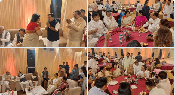 भाजपा राष्ट्रीय अध्यक्ष नितिन नबीन को गृह प्रवेश के कार्यक्रम में डॉ. अलका सिंह गुर्जर