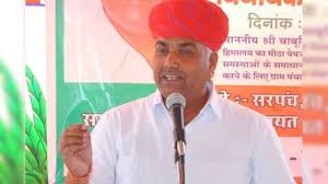 शेरगढ़ विधायक बाबूसिंह राठौड़ की बड़ी मांग, पंचायती राज चुनावों में ईडब्ल्यूएस को मिले 10 प्रतिशत आरक्षण