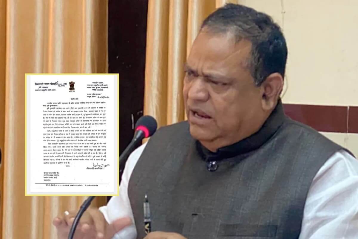 कांग्रेस से भाजपा में शामिल हुए पूर्व सांसद खिलाड़ी लाल बैरवा ने भाजपा से दिया इस्तीफा, भाजपा प्रदेश अध्यक्ष मदन राठौड़ को भेजा पत्र
