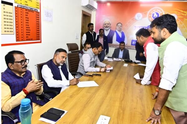 दो साल बाद भाजपा प्रदेश मुख्यालय में शुरू हुई कार्यकर्ता सुनवाई, पहले दिन डिप्टी सीएम बैरवा और ऊर्जा राज्य मंत्री नागर ने सुनी समस्याएँ