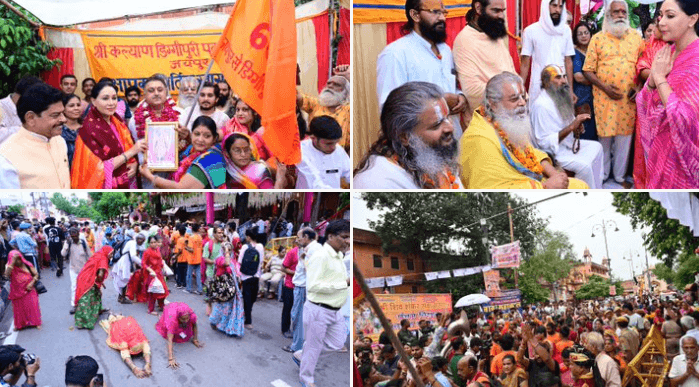 डिग्गीपुरी कल्याणजी मंदिर के लिए 60 वीं लक्खी पदयात्रा और उपमुख्यमंत्री दिया कुमारी और विधायक गोपाल शर्मा 