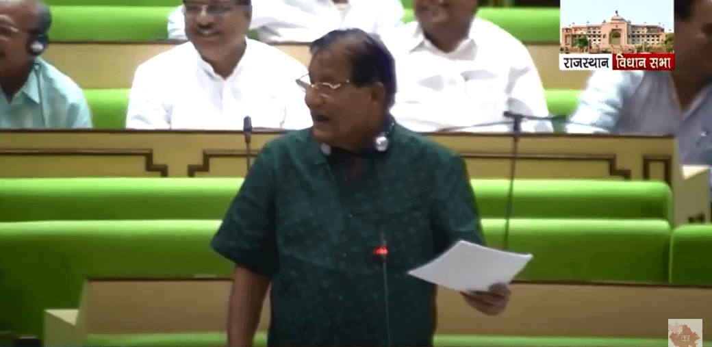 कोटा से कांग्रेस विधायक शांति धारीवाल ने आसन पर बैठे सभापति संदीप शर्मा को बकी का गाली, विधानसभा अध्यक्ष देवनानी ने कहा मामला गंभीर, सोमवार को करूंगा निर्णय