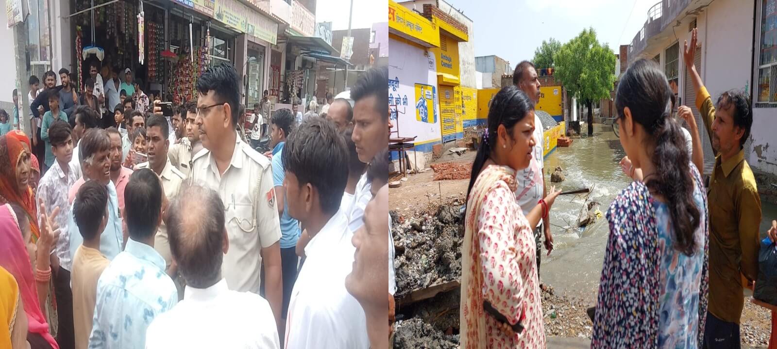 टोंक में दो घंटे में 52 मिमी बारिश से मकानों-दुकानों में घुसा पानी,गुस्साएं लोगों ने लगाया जाम