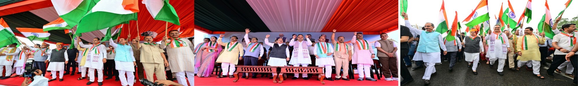जयपुर में ‘हर घर तिरंगा’ अभियान का भव्य आगाज हुआ। केंद्रीय स्वास्थ्य मंत्री जेपी नड्डा, मुख्यमंत्री भजनलाल शर्मा और मदन राठौड़