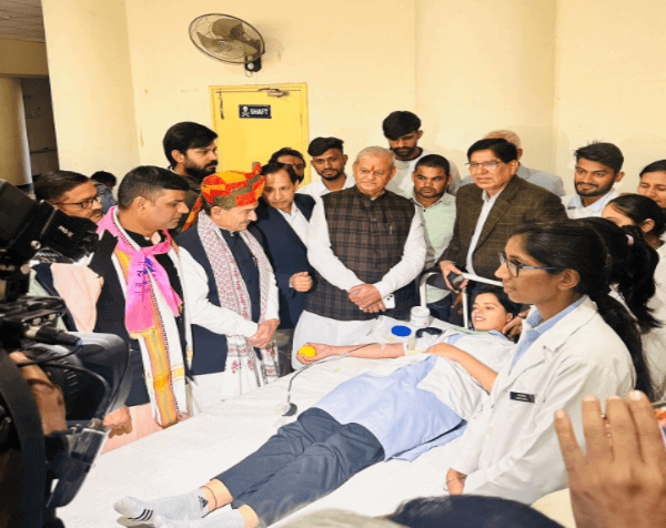 मुख्यमंत्री शर्मा के जन्मदिन पर एसएमएस मेडिकल कॉलेज में ब्लड डोनेशन कैंप, 200 यूनिट रक्त संग्रह