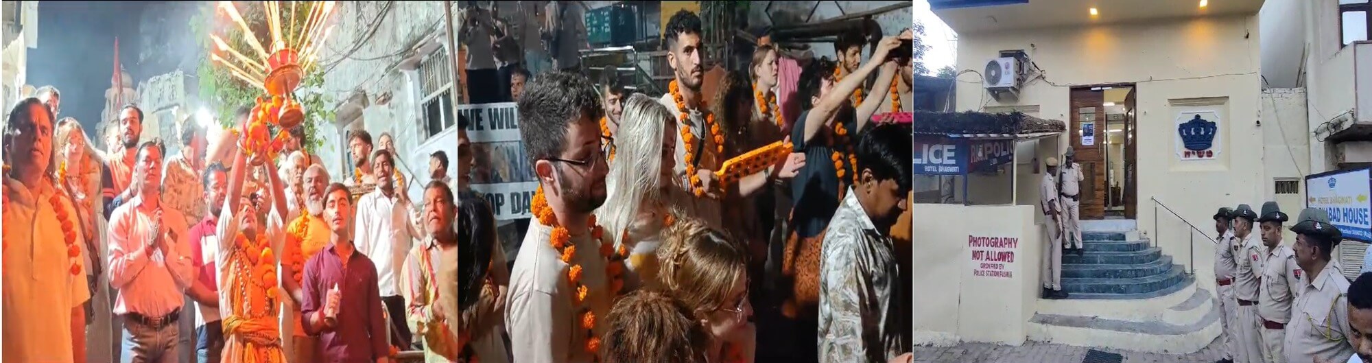 पुष्कर सरोवर पर इजरायली पर्यटकों ने शहीदों की आत्मशांति के लिए की महाआरती,सुरक्षा के कड़े प्रबंध