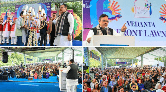 वेदांता द्वारा प्रस्तुत जयपुर लिटरेचर फ़ेस्टिवल 2026 का भव्य आगाज़: मुख्यमंत्री भजनलाल शर्मा ने किया उद्घाटन
