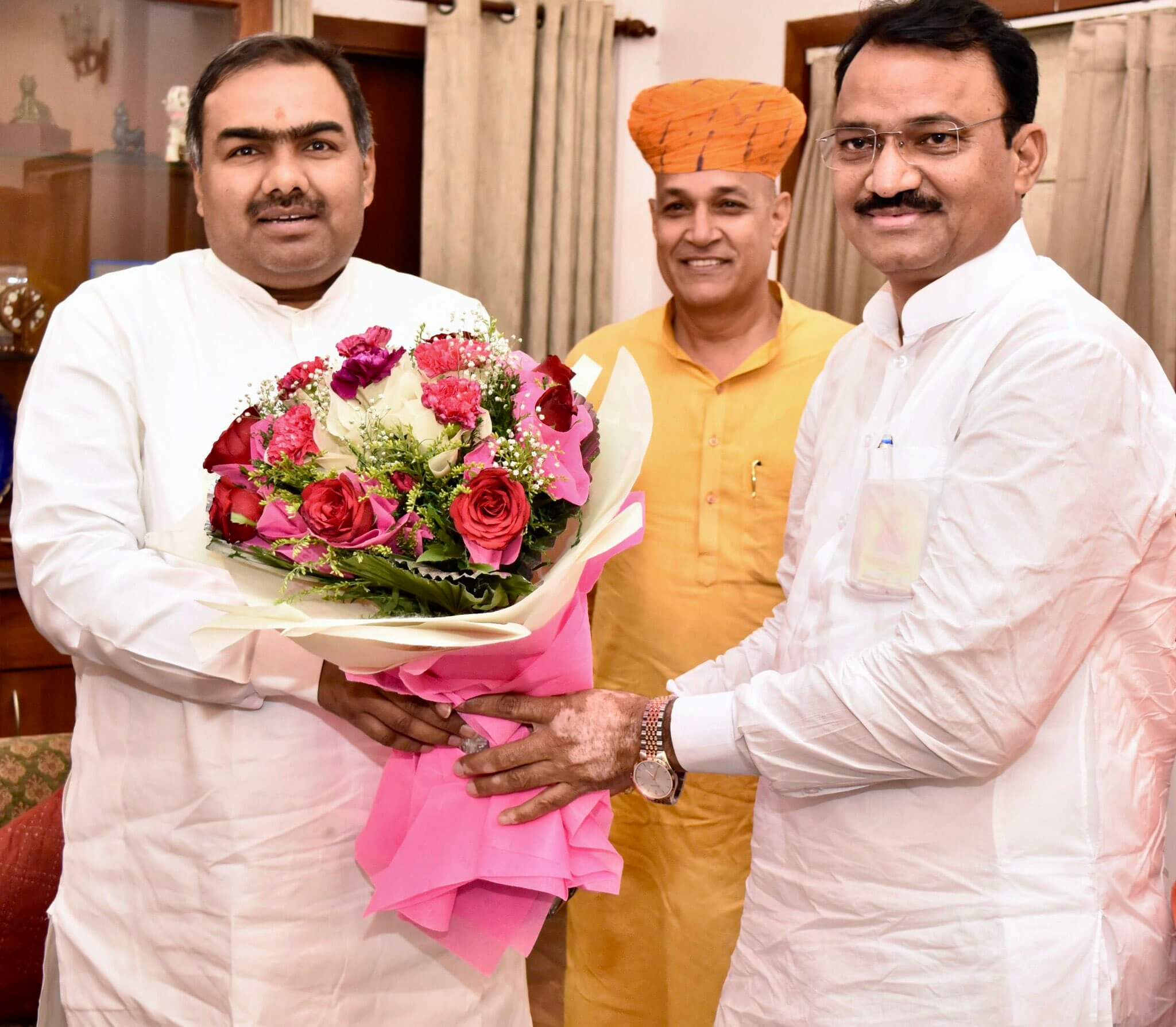 तेलंगाना में भाजपा प्रदेश संगठन महामंत्री चंद्रशेखर मिश्रा से उपमुख्यमंत्री डॉ. प्रेमचंद बेरवा की शिष्टाचार भेंट