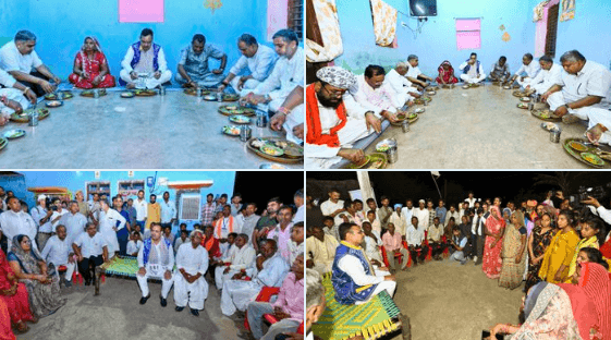 चुड़ादा गांव में मुख्यमंत्री भजनलाल शर्मा ने ग्रामीण परिवार के साथ किया भोजन, खाट पर बैठकर सुनी ग्रामीणों की बातें