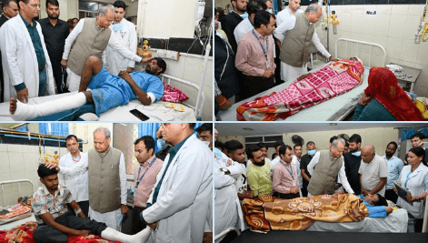 हरमाड़ा हादसा: मुआवजा न मिलने पर अशोक गहलोत का सरकार पर हमला: “धरना देने पर ही सरकार जागती है, हाईकोर्ट का संज्ञान शर्म की बात”