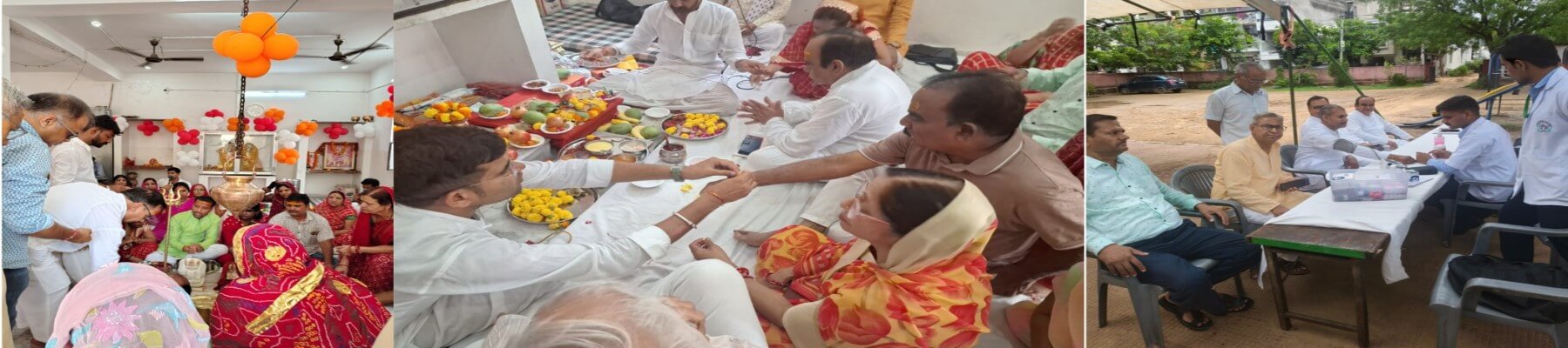 श्री भास्करेश्वर महादेव मंदिर का 13 वां स्थापना दिवस भगवान शिव की पूजा-अर्चना की और धार्मिक कार्यक्रम, निःशुल्क बीपी और शुगर जांच शिविर