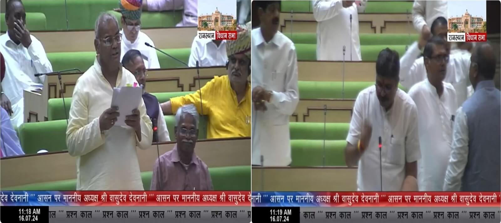 शिक्षा मंत्री दिलावर जब तक माफी नहीं मांगेंगे, नहीं सुनेंगे, विपक्ष ने दो बार किया हंगामा,शोर शराबे के बीच दिए जवाब