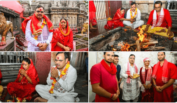 मुख्यमंत्री भजनलाल शर्मा ने परिवार सहित मां कामाख्या देवी के किए दर्शन, प्रदेश की खुशहाली की कामना