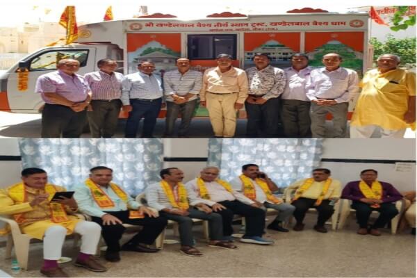 खण्डेला धाम से जागरण भारत रथ यात्रा के तीसरे चरण की शुरुआत, चोमू में हुआ भव्य स्वागत