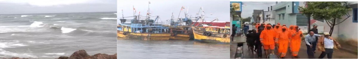 बंगाल की खाड़ी में मोन्था चक्रवात से आंध्र तट पर जबरदस्त असर: 50 हजार से अधिक लोगों को सुरक्षित स्थान पर किया स्थानांतरित