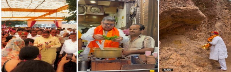 श्रीनाथजी के दर्शन के बाद चाय बनाते नजर आए सांसद सतीश पूनिया, सोशल मीडिया पर शेयर किया भावुक संदेश