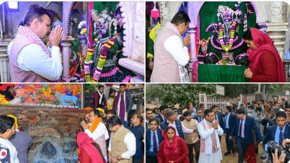 पुत्रदा एकादशी पर मुख्यमंत्री भजनलाल शर्मा और धर्मपत्नी गीता शर्मा ने गोवर्धन परिक्रमा का किया शुभारंभ, जतीपुरा मुखारविंद में किए दर्शन