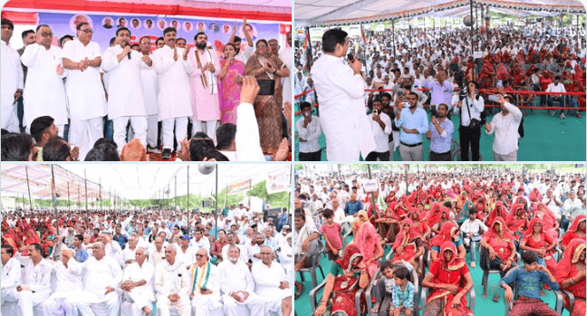 कांग्रेस की संविधान बचाओ रैली में डोटासरा और जूली का तेजल सुपर डूपर पर डांस, धनखड़ RSS की भाषा बोलते हैं