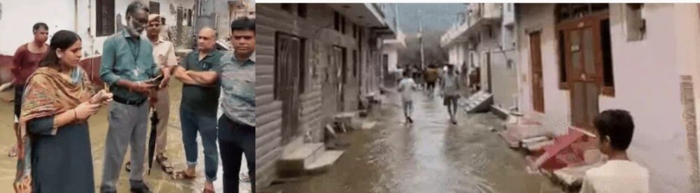 अजमेर: बोराज तालाब की पाल पर खतरा, स्वास्तिक नगर से 80 घर खाली; सतर्कता बढ़ी, बारिश से शहर में जलभराव
