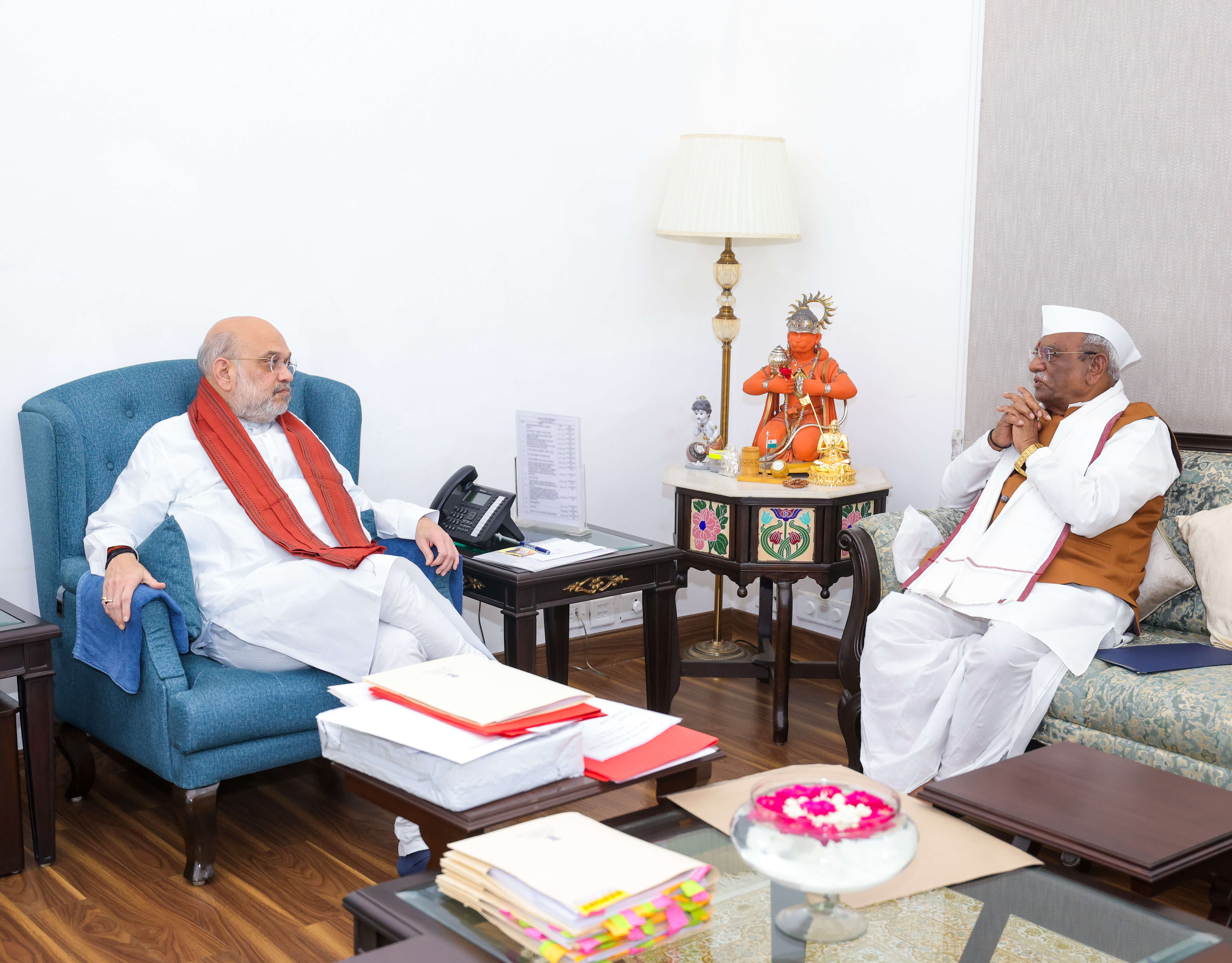 राज्यपाल हरिभाऊ बागडे ने केंद्रीय गृह मंत्री अमित शाह से की मुलाकात, विकास से जुड़े मुद्दों पर चर्चा