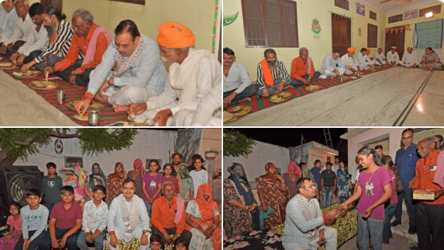 मुख्यमंत्री भजनलाल शर्मा ने कड़ेल गांव में ग्रामीणों के साथ किया स्नेहिल भोजन, कहा- आत्मीयता से मिलता है जनसेवा का संबल
