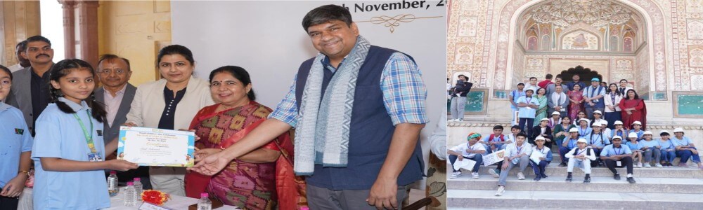 आमेर किले में गूँजी बच्चों की आवाज़: डॉ. मंजू बाघमार ने “The Wall of Hope” का उद्घाटन किया, बोलीं—बाल अधिकारों का संरक्षण राज्य सरकार की सर्वोच्च प्राथमिकता