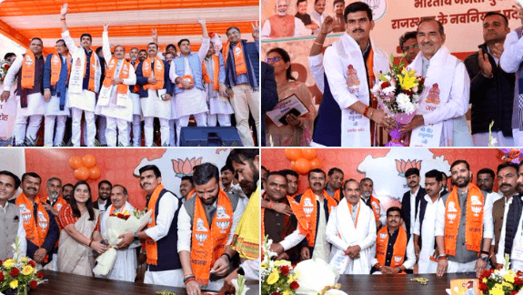 भाजयुमो प्रदेश अध्यक्ष शंकर गोरा ने संभाला पदभार, मदन राठौड़ बोले– भाजपा ही कार्यकर्ता को शीर्ष तक पहुंचाती है