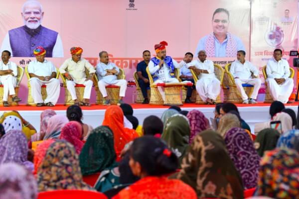 ग्राम विकास चौपाल में मुख्यमंत्री भजन लाल शर्मा बोले — राजीविका महिला सशक्तीकरण का रोल मॉडल, ग्रामीण क्षेत्रों में ला रही सामाजिक बदलाव