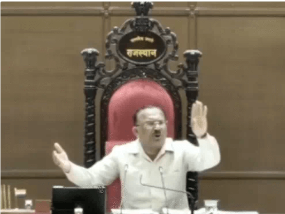 राजस्थान विधानसभा में हंगामा: शिक्षा मंत्री मदन दिलावर के जवाब पर कांग्रेस का विरोध, पशुधन बीमा योजना पर भी तीखी नोकझोंक