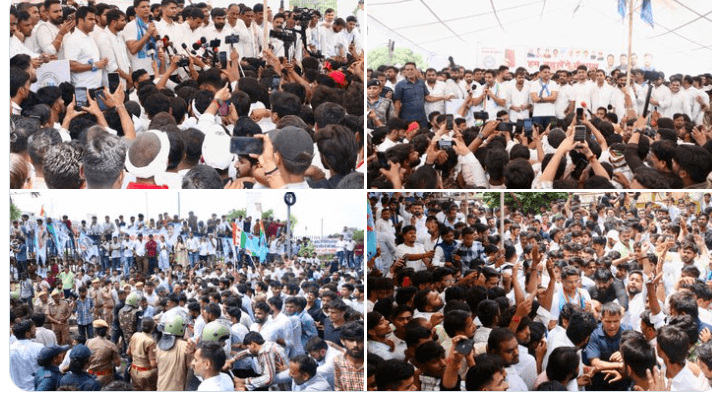 NSUI का जयपुर में छात्रसंघ चुनाव को लेकर प्रदर्शन, पुलिस की वाटर कैनन कार्रवाई, सचिन पायलट बोले— सरकार लोकतंत्र से भाग रही है