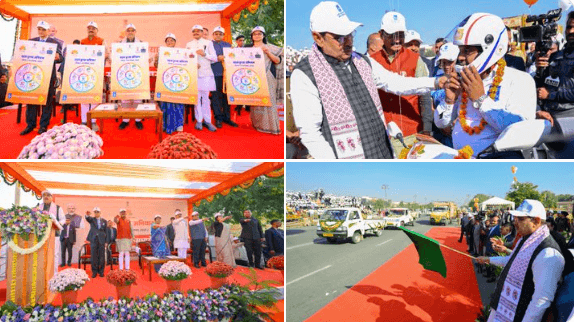 राजस्थान में सड़क सुरक्षा अभियान की शुरुआत: मुख्यमंत्री भजनलाल शर्मा ने अमर जवान ज्योति से दिया सुरक्षित यातायात का संदेश, दिव्यांगजनों से भी हेलमेट पहनने की अपील