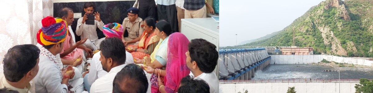 बीसलपुर बांध का गेट जुलाई में पहली बार खोला, बनास नदी में छोड़ा गया 6000 क्यूसेक पानी