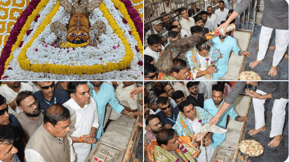 खाटूश्यामजी पहुंचे असम के मुख्यमंत्री हिमंता बिस्वा सरमा, चुनाव से पहले बाबा श्याम का लिया आशीर्वाद