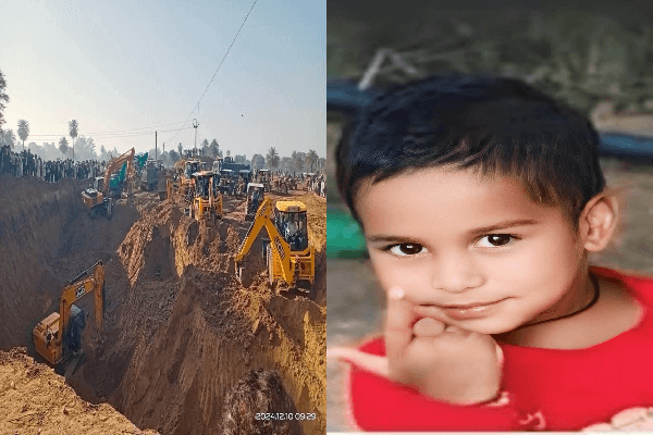 150 फीट गहरे बोरवेल में गिरा 5 साल का आर्यन, 23 घंटे से रेस्क्यू जारी: मौत से जंग लड़ रहा मासूम