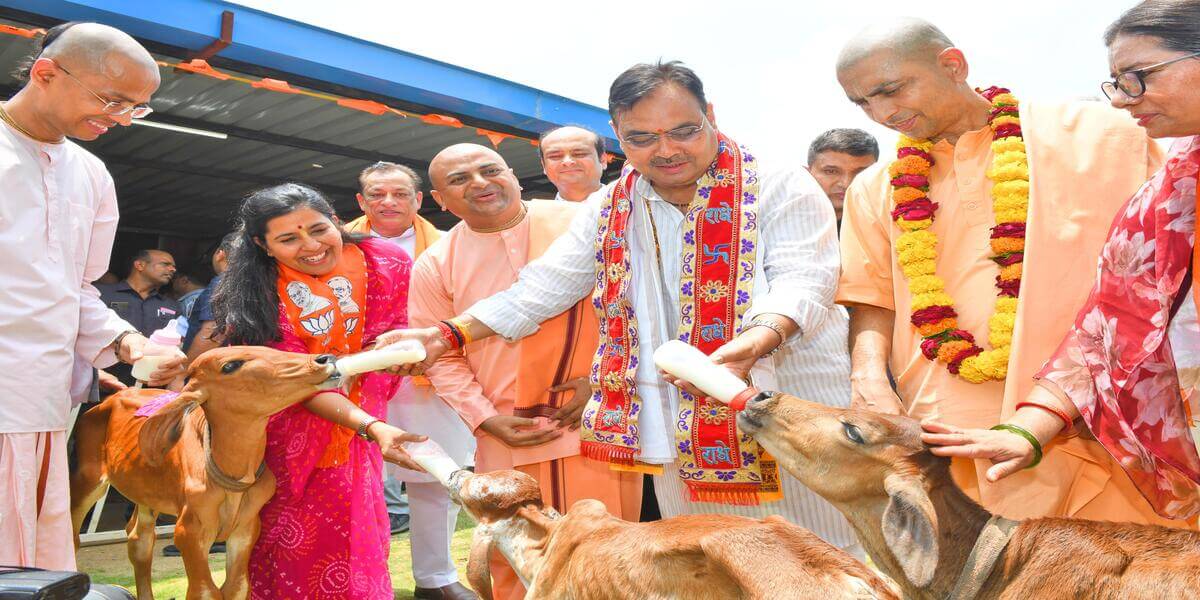 हिंगोनिया गौ पुनर्वास केन्द्र में एक पेड़ गौ माता के नाम अभियान का किया शुभारंभ, हरियाली तीज 7 अगस्त को प्रदेशभर में एक दिन में लगाए जाएंगे 1 करोड़ पौधे: भजनलाल शर्मा