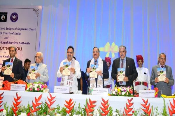 मुख्यमंत्री  भजनलाल शर्मा ने राष्ट्रीय सम्मेलन में की अपील, बोले- कोर्ट जाने से पहले मध्यस्थता केंद्र या लोक अदालत जरूर जाएं