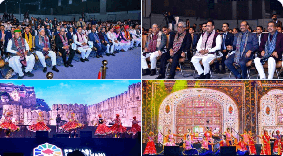 प्रवासी राजस्थानी दिवस-2025: सांस्कृतिक संध्या में मुख्यमंत्री भजनलाल शर्मा ने किया ओम बिरला,धर्मेंद्र प्रधान, लल्लन सिंह,अर्जुन मेघवाल,राजीव रंजन सिंह और भूपेंद्र यादव का अभिनंदन