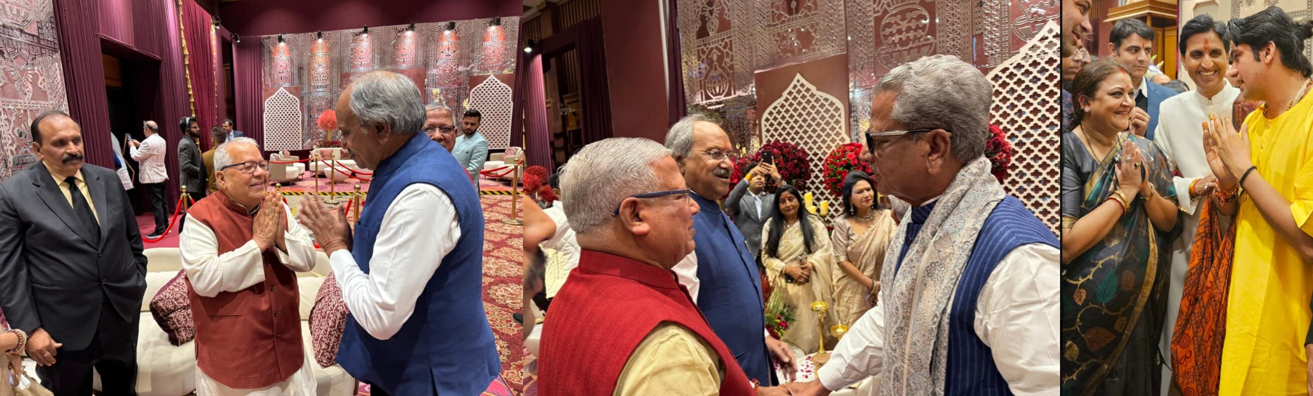 डॉ. कुमार विश्वास की सुपुत्री अग्रता के विवाह उपरांत आशीर्वाद समारोह में गणमान्य व्यक्तियों की उपस्थिति