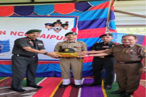 एनसीसी कैडेट्स का सम्मान समारोह आयोजित: उत्कृष्ट प्रदर्शन करने वाले कैडेट्स व एएनओ को किया सम्मानित