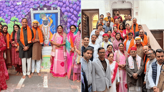 दिल्ली की मुख्यमंत्री रेखा गुप्ता ने नाथद्वारा में श्रीनाथजी के किए दर्शन और उदयपुर के अम्बेरी प्राचीन अमरख महादेव मंदिर में की पूजा अर्चना