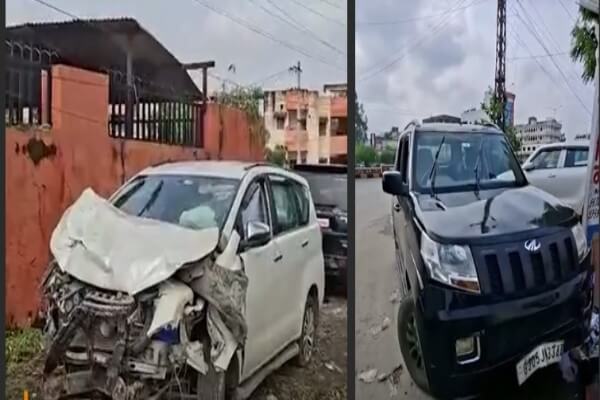 हादसे में भाजपा विधायक दीप्ति किरण माहेश्वरी के साथ कार में सवार पीए जय और ड्राइवर धर्मेंद्र भी घायल, कार को गलत दिशा से आई गाड़ी ने मारी टक्कर