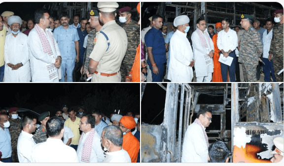 मुख्यमंत्री भजनलाल शर्मा ने जैसलमेर बस हादसे पर जताया गहरा शोक, घटनास्थल पहुंचे और घायलों का हाल जाना