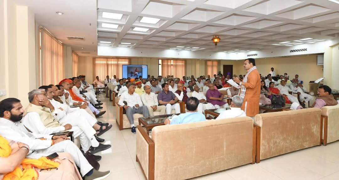 राजस्थान विधानसभा: मुख्यमंत्री भजनलाल शर्मा ने भाजपा विधायक दल की बैठक में किया राज्य विकास योजनाओं पर मंथन