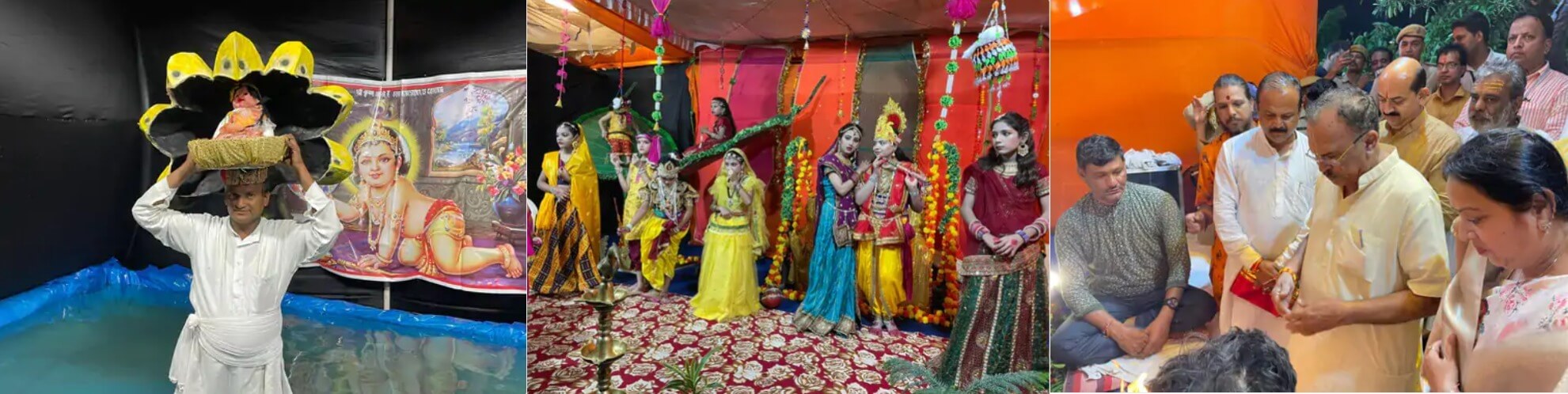 कृष्ण जन्माष्टमी पर अजमेर नगर निगम ने सजाई झांकियां, कार्यक्रम में विधानसभा अध्यक्ष देवनानी और केंद्रीय मंत्री भागीरथ चौधरी रहे मौजूद ,विधायक अनिता भदेल को नहीं बुलाने पर समर्थित पार्षदों ने जताया विरोध