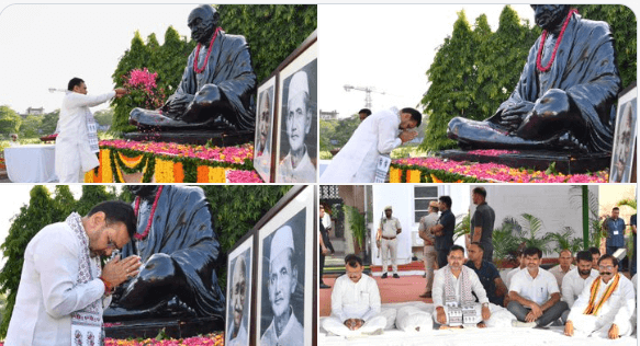 मुख्यमंत्री भजनलाल शर्मा ने गांधी और शास्त्री जयंती पर अर्पित की श्रद्धांजलि: शासन सचिवालय और गांधी सर्किल पर हुए कार्यक्रम, राज्यपाल हरिभाऊ बागडे भी रहे उपस्थित