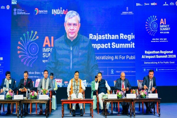 राजस्थान डिजिफेस्ट–टाई ग्लोबल समिट 2026 में AI इम्पैक्ट कॉन्फ्रेंस:जयपुर में बनेगा देश का सबसे बड़ा डेटा सेंटर, 10 लाख युवाओं को मिलेगी AI स्किलिंग: अश्विनी वैष्णव