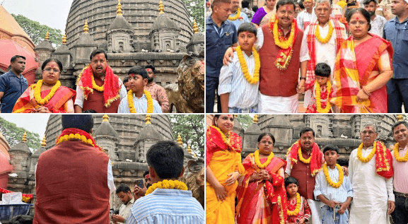 भाजपा राष्ट्रीय अध्यक्ष नितिन नवीन ने गुवाहाटी में मां कामाख्या देवी के किए दर्शन