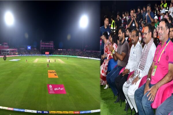 आईपीएल मुकाबले में मुख्यमंत्री भजनलाल शर्मा ने बढ़ाया खिलाड़ियों का उत्साह, ईशान किशन और जोफ्रा आर्चर को किया सम्मानित